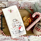 Oh what Fun it is Waffle Weave Tea Towel