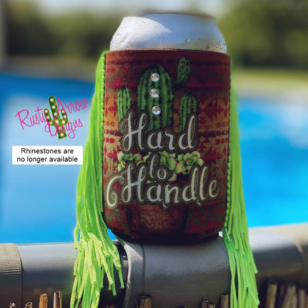 Regular Aztec Hard to Handle Fringe Koozie - Koozie