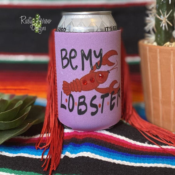 Regular Be My Lobster Fringe Koozie - Koozie