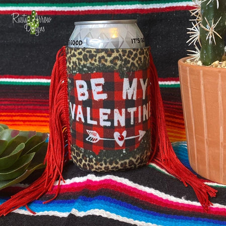 Slim Blessed Fringe Koozie