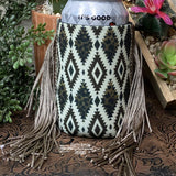 Regular Cheetah Aztec Fringe Koozie - Koozie