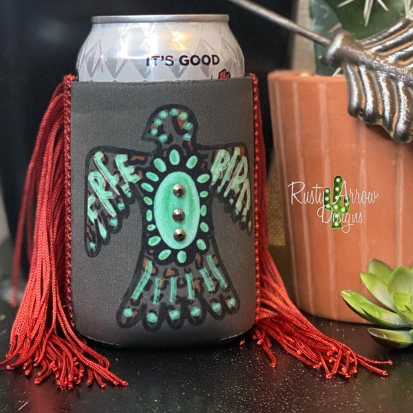 Regular Free bird Fringe Koozie - Koozie