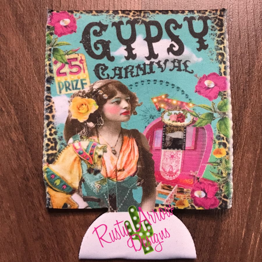 Regular Gypsy Carnival Neoprene Koozie