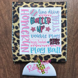 Regular Home Run Batter Up Line Drive Neoprene Koozie - Koozie