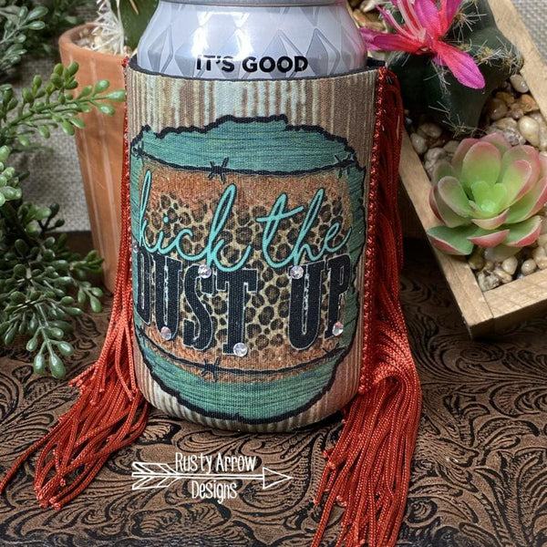 Regular Kick the Dust Up Fringe Koozie - Koozie