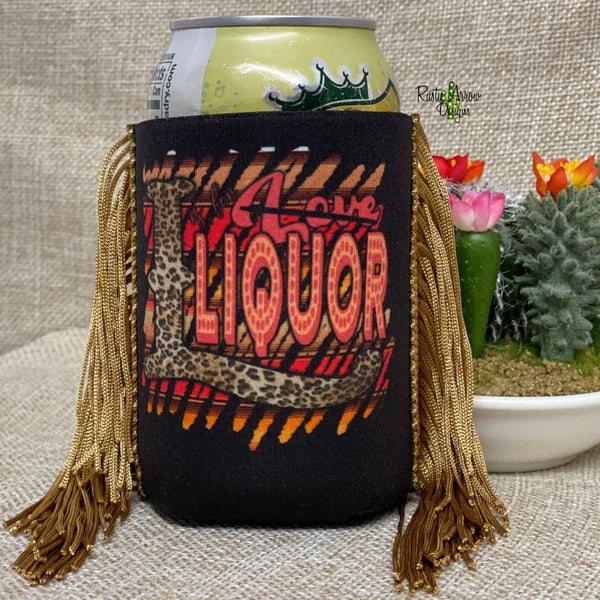 Regular L is for Liquor Fringe Koozie - Koozie