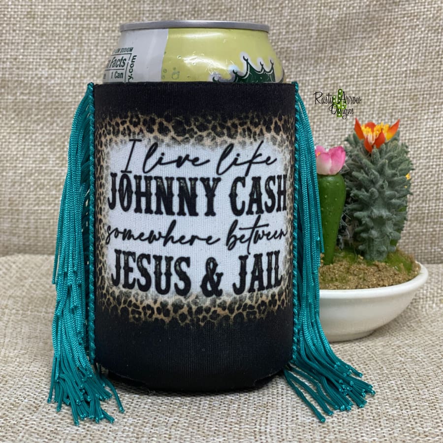 Regular Live Like Johnny Fringe Koozie