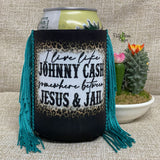 Regular Live Like Johnny Fringe Koozie - Koozie