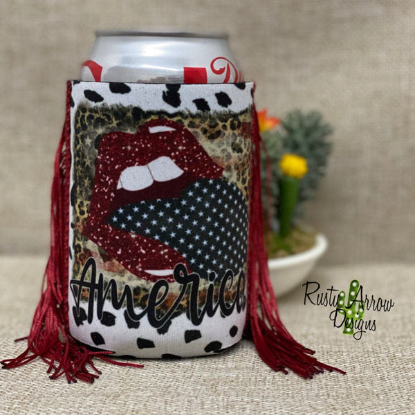 Regular Tongue American Fringe Koozie - Koozie