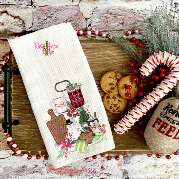 Rudolph is my Spirit Animal Waffle Weave Tea Towel