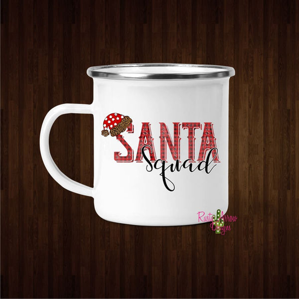 Santa Squad 11oz Metal Camp Mug - Mug