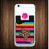 Serape and Cheetah Texas Cell Phone Credit Card Caddy - Card Caddy