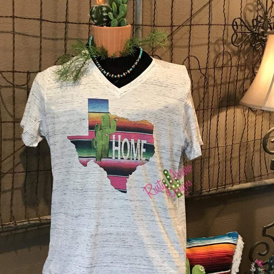 Serape & Cactus Texas Home Tee Shirt