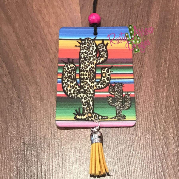 Serape Cheetah Cactus Highly Scented Air Freshener - Air Freshener