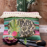 Serape Hard to Handle Makeup Cosmetic Bag