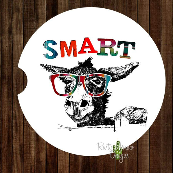 Serape Smart A** Set of 2 Car Coasters - Car Coasters