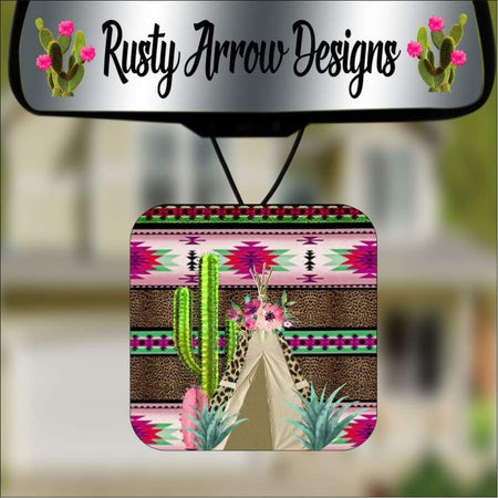 Mardi Gras Fleur-de-Lis Square Air Freshener