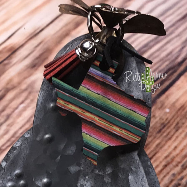 Serape Texas Key Chain