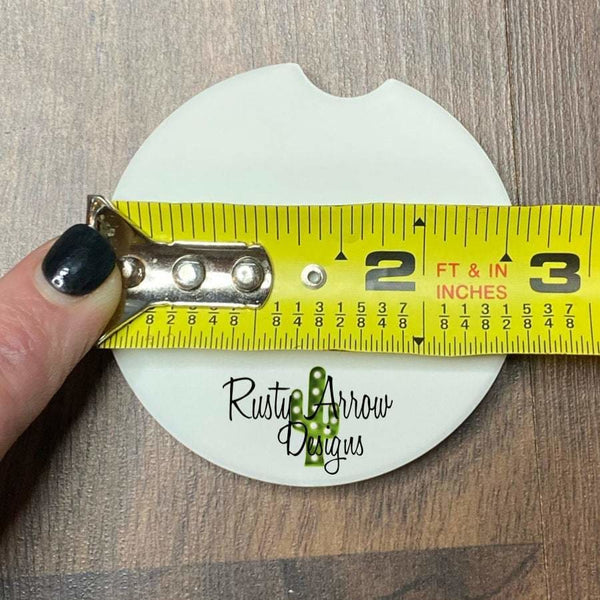 Set Of 2 Car Coasters Goat with Flowers Sandstone Car Coasters Rubber Car Coasters Cork Car Coasters Car Decor Car Accessories - Car