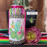 Slim Cactus Fringe Neoprene Koozie - Koozie
