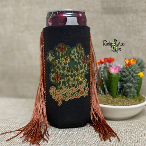 Slim Desert Dreams Fringe Koozie - Koozie