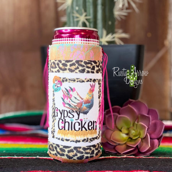 Slim Gypsy Chicken Fringe Koozie - Koozie