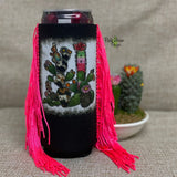 Slim Pink Serape Cactus Fringe Koozie - Koozie