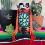 Slim Southwest Concho Fringe Koozie - Koozie