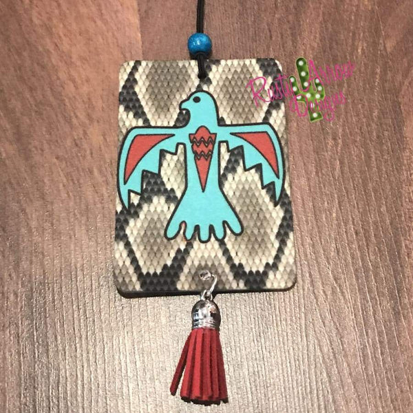 Snake Skin Turquoise Thunderbird Highly Scented Air Freshener - Air Freshener