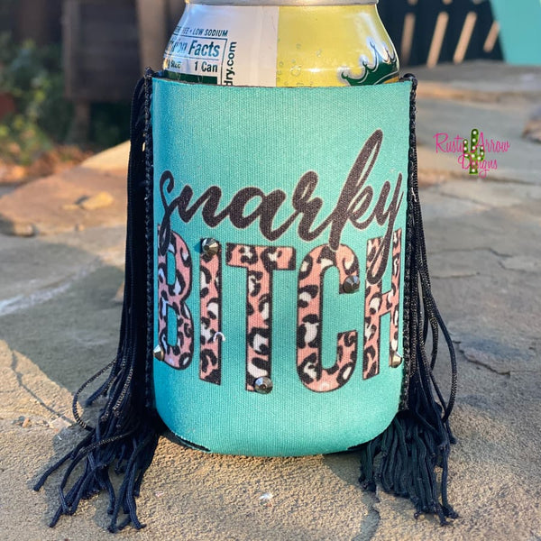 Snarky Bitch Fringe Trim 12 oz Regular Koozie - Koozie
