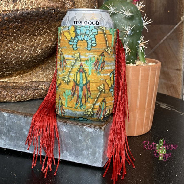 Southwest Things Fringe Trim 12 oz Koozie - Koozie