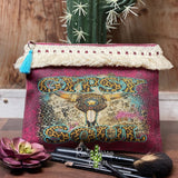 Steer Head Gypsy Soul Cosmetic Bags & Accessories Bag