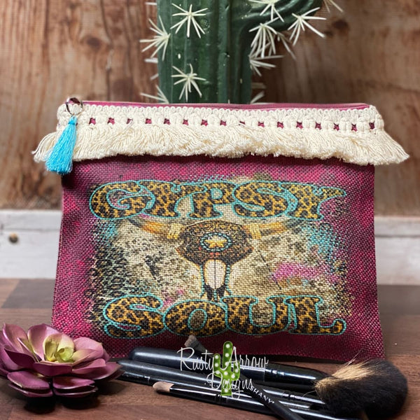 Steer Head Gypsy Soul Cosmetic Bags & Accessories Bag