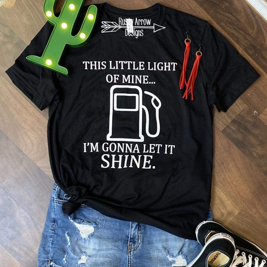 This Little Light Of Mine Black Tee