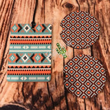 Tribal Air Freshener and Coaster Set Orange 2 - Air Freshener