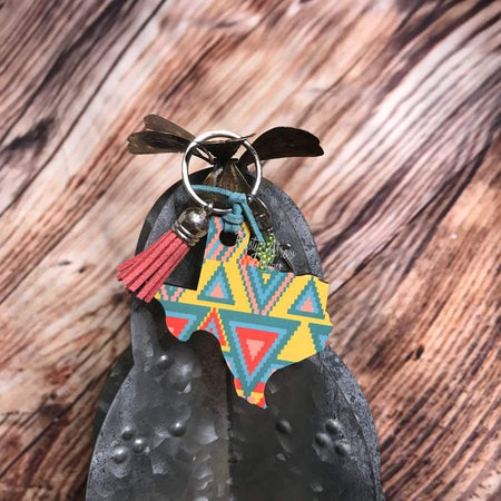 Serape Texas Key Chain