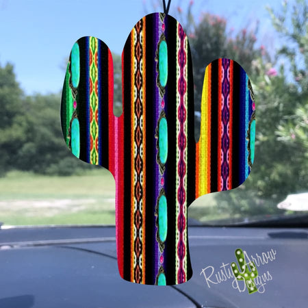 Buffalo Plaid with Lights Cactus Air Freshener