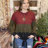 Virgina Color Block long sleeve - Tee Shirt