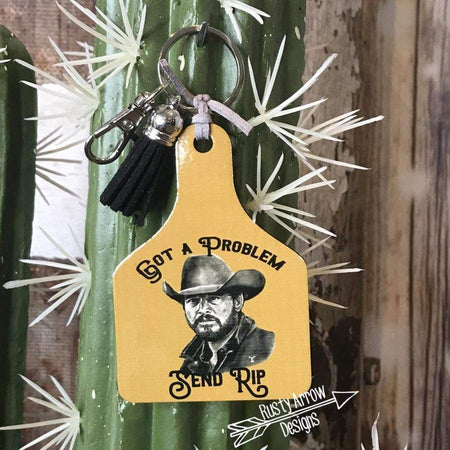 Love Me some Jesus Livestock Ear Tag Key Chain