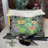 Black Aztec Cactus Makeup/ Cosmetic Bags