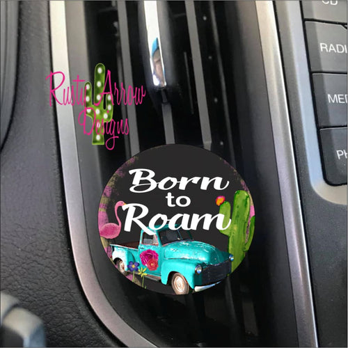 Born To Roam Car Vent Clip