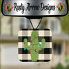 Buffalo Check Cactus Square Air Freshener - Air Freshener