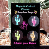 Cactus Magnetic Cocktail Charms