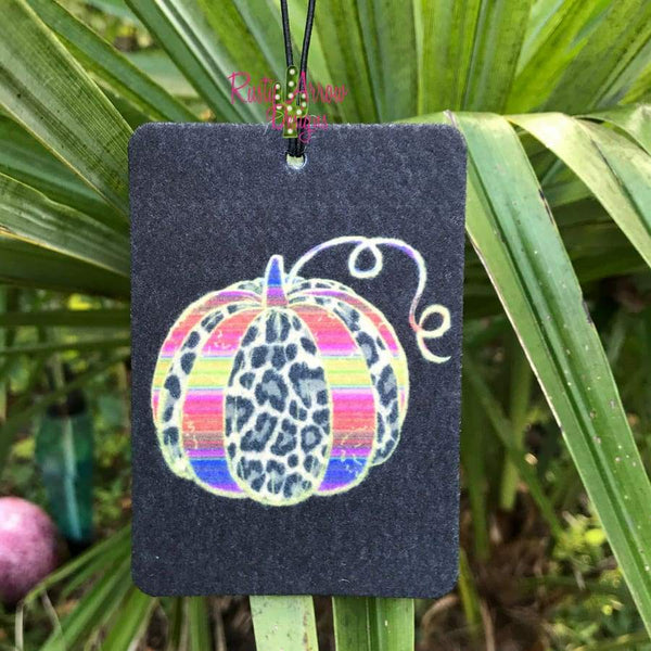 Cheetah and Serape Pumpkin Highly Scented Air Freshener - Air Freshener