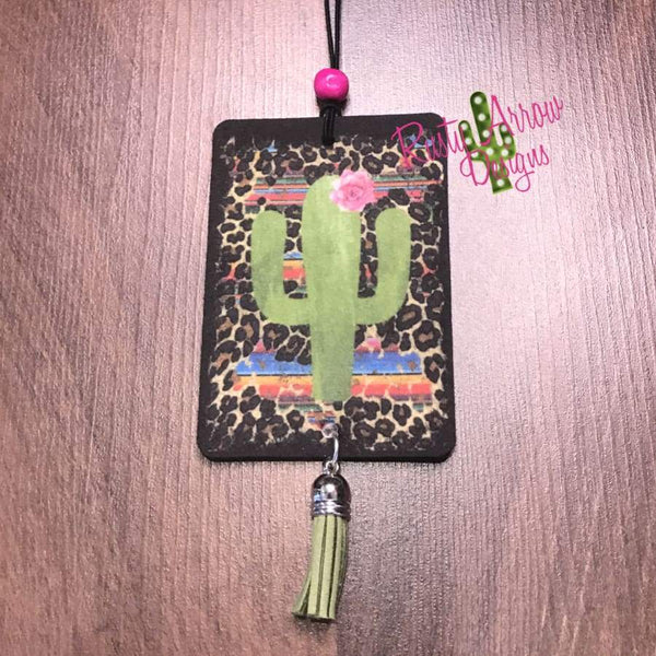 Cheetah And Serape with Cactus Highly Scented Air Freshener - Air Freshener