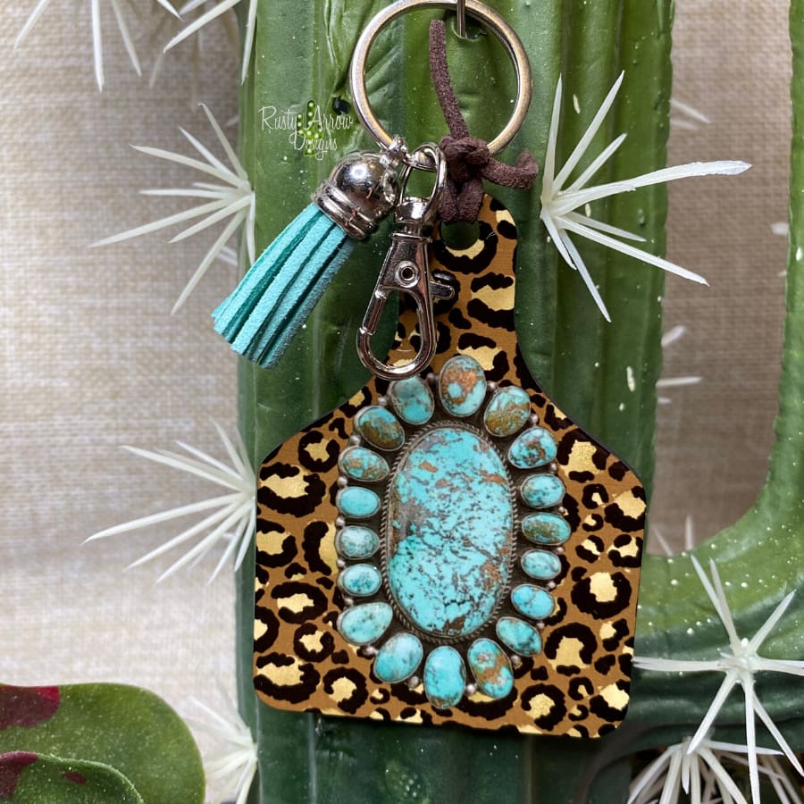 Turquoise keychain on sale