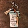 Coffee Cup Key Chains - Men and Chocolate