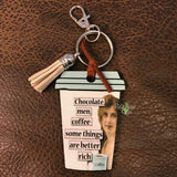 Coffee Cup Key Chains - Men and Chocolate