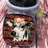 Compact Mirror - Aztec Cow - Compact Mirror