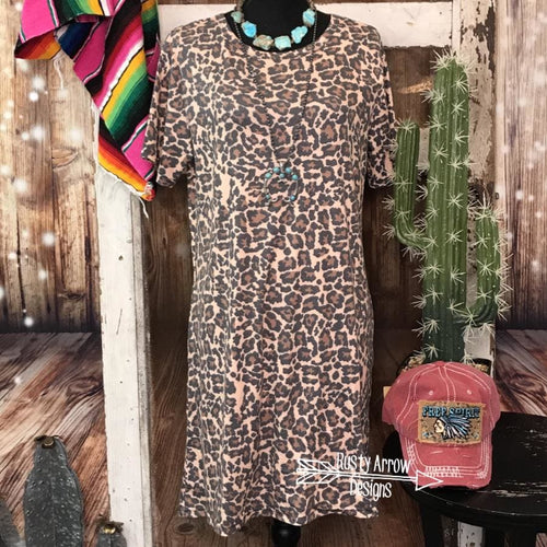 Crazy Train Leopard Laid Back Dress